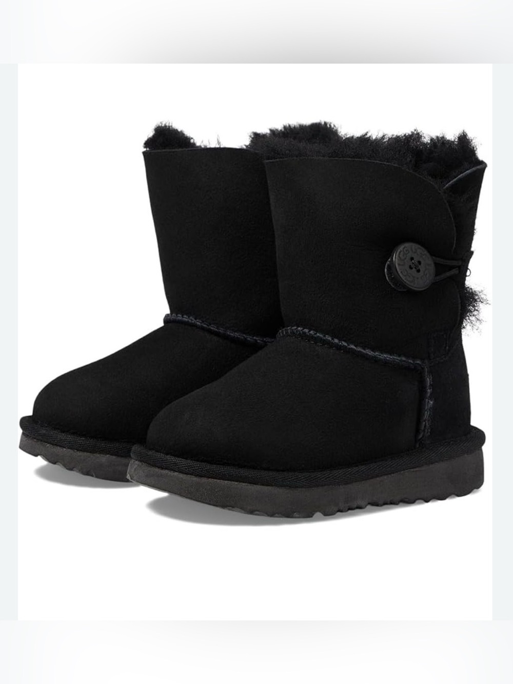 UGG Kids Bailey Button II Boots in Black